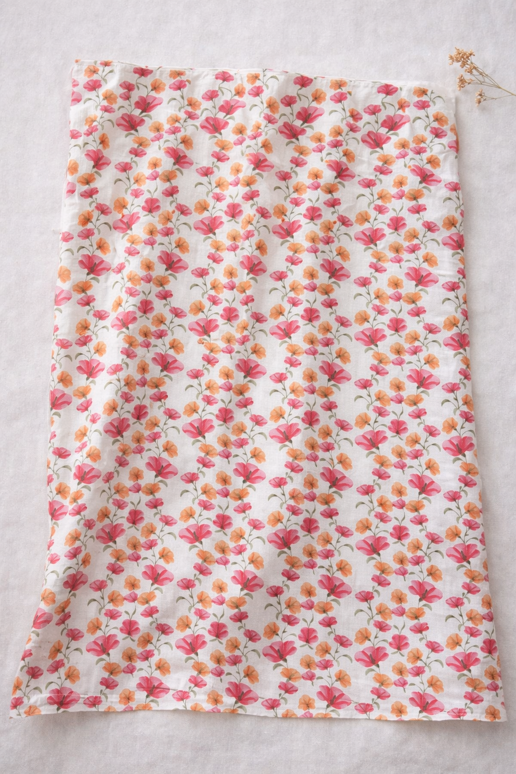 White Saree with small pattern